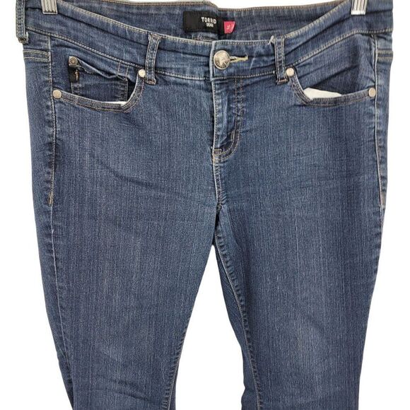 Torrid Flare Jeans 16 Dark Wash Stretch 5 Pocket Retro 70's Bootcut Festival - Picture 5 of 13